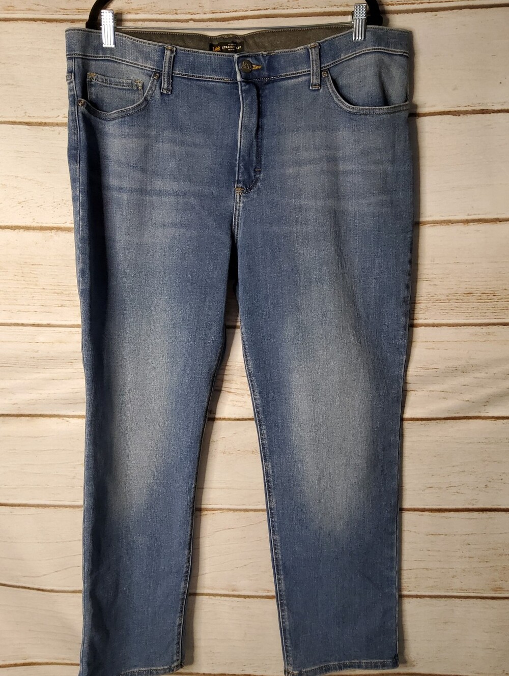 Lee Women's Medium Blue Straight Jeans 18 Short